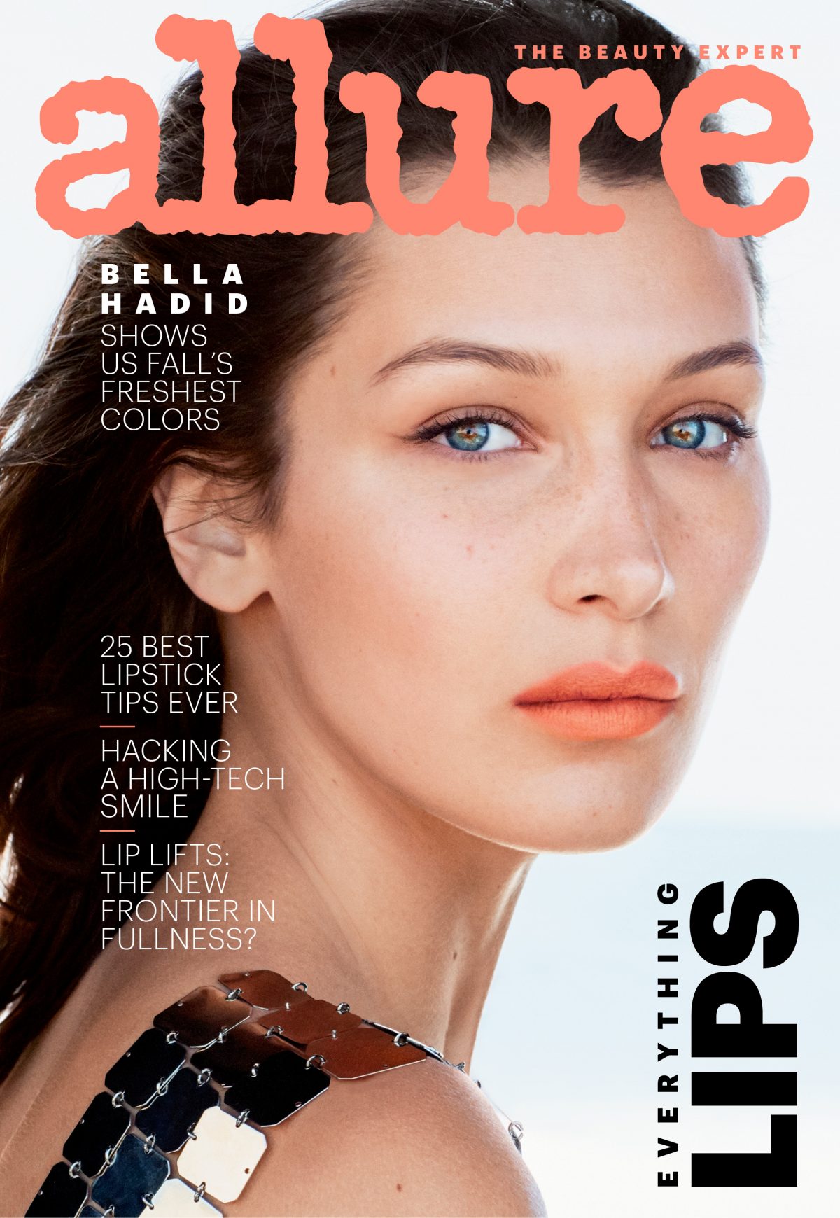 Bella Hadid Graces Cover of Allure's September Lips Issue | The Beauty